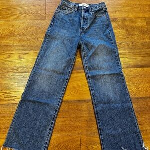 Denim Forum Straight Leg Blue Jeans